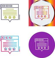 Review Icon Design vector