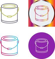 Paint Bucket Icon Design vector