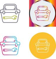 Toolbox Icon Design vector