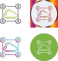 Network Icon Design vector