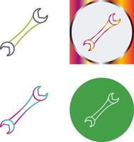 Spanner Icon Design vector