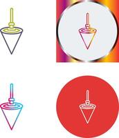 Plumb Bob Icon Design vector