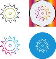 Saw Blade Icon Design vector