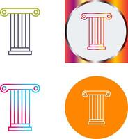 Pillar Icon Design vector