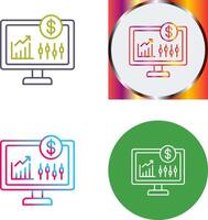 Stock Market Icon Design vector