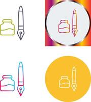 Ink and Pen Icon Design vector