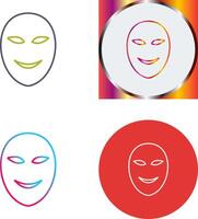 Ancient Face Mask Icon Design vector