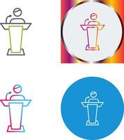 Elected Candidate Icon Design vector