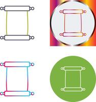 Scroll of Paper Icon Design vector