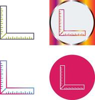 square Ruler Icon Design vector