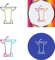 Podium Icon Design vector