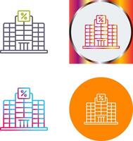 Building Icon Design vector