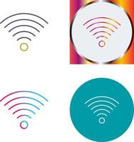 Signal on User Icon Design vector