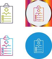 Medical History Icon Design vector