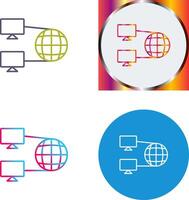 Internet Connectivity Icon Design vector