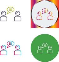 Chatting Icon Design vector