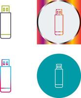 USB Drive Icon Design vector