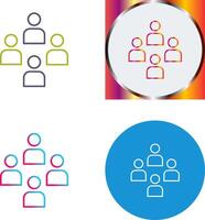Network Group Icon Design vector