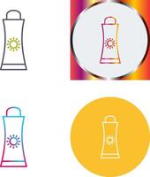 Sunblock Cream Icon Design vector
