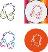 Handcuff Icon Design vector