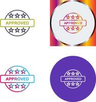 Approved Icon Design vector