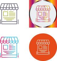 Mobile Shop Icon Design vector