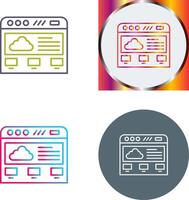 Cloud Computing Icon Design vector