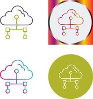 Internet Cloud Icon Design vector