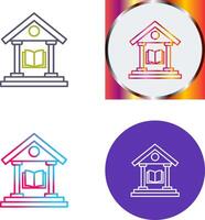 Library Icon Design vector