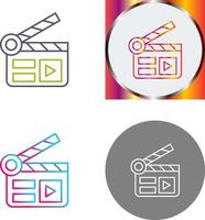 Clapper Board Icon Design vector