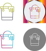 Paint Bucket Icon Design vector