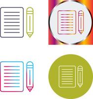 Note Icon Design vector