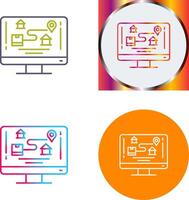 Tracking Icon Design vector