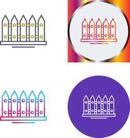 Fence Icon Design vector