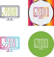 Coding Icon Design vector