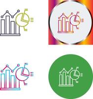 Bar Chart Icon Design vector