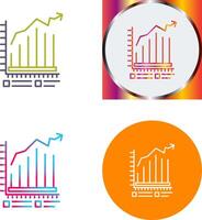 Bar Chart Icon Design vector