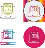 Online Payment Icon Design vector