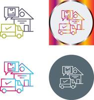 Package Receiving Icon Design vector