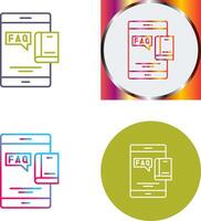 Faq Icon Design vector