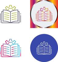 diseño de icono de libro abierto vector