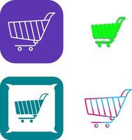 Unique Shopping Cart Icon Design vector