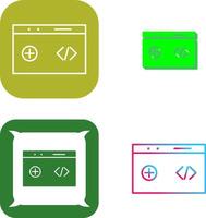 Unique Clean Code Icon Design vector