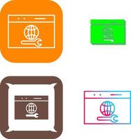Unique Web Support Icon Design vector