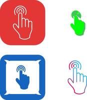 Danger of Hand Press Icon Design vector