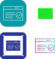 Unique QC Passed Icon Design vector