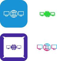 Unique Networks Icon Design vector