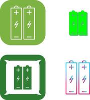 Batteries Icon Design vector