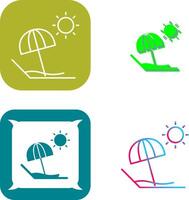 Beach Icon Design vector