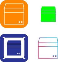 Unique Box Icon Design vector